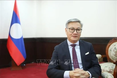 El ministro laosiano de Relaciones Exteriores, Thongsavanh Phomvihane (Foto: VNA)