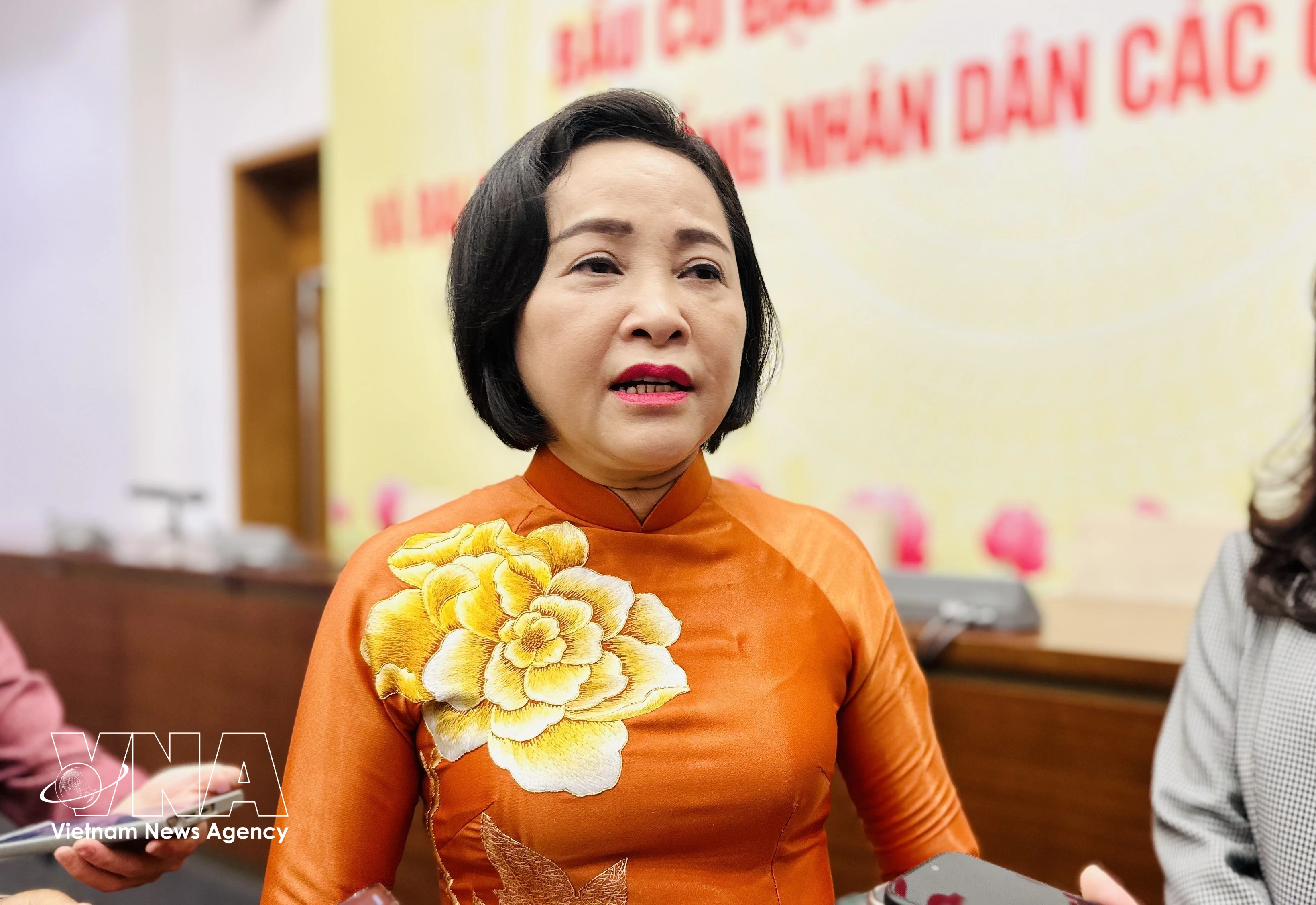 La vicepresidenta de la Asamblea Nacional (AN) de Vietnam, Nguyen Thi Thanh. (Foto: VNA) 