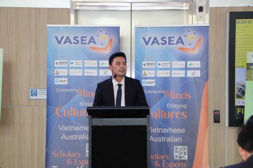 El presidente de la Asociación de Estudiantes Vietnamitas en Australia, Huynh Tan Dat. (Foto: VNA)