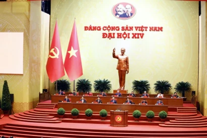 El Presídium dirige el XIV Congreso Nacional del Partido Comunista de Vietnam (Foto: VNA)