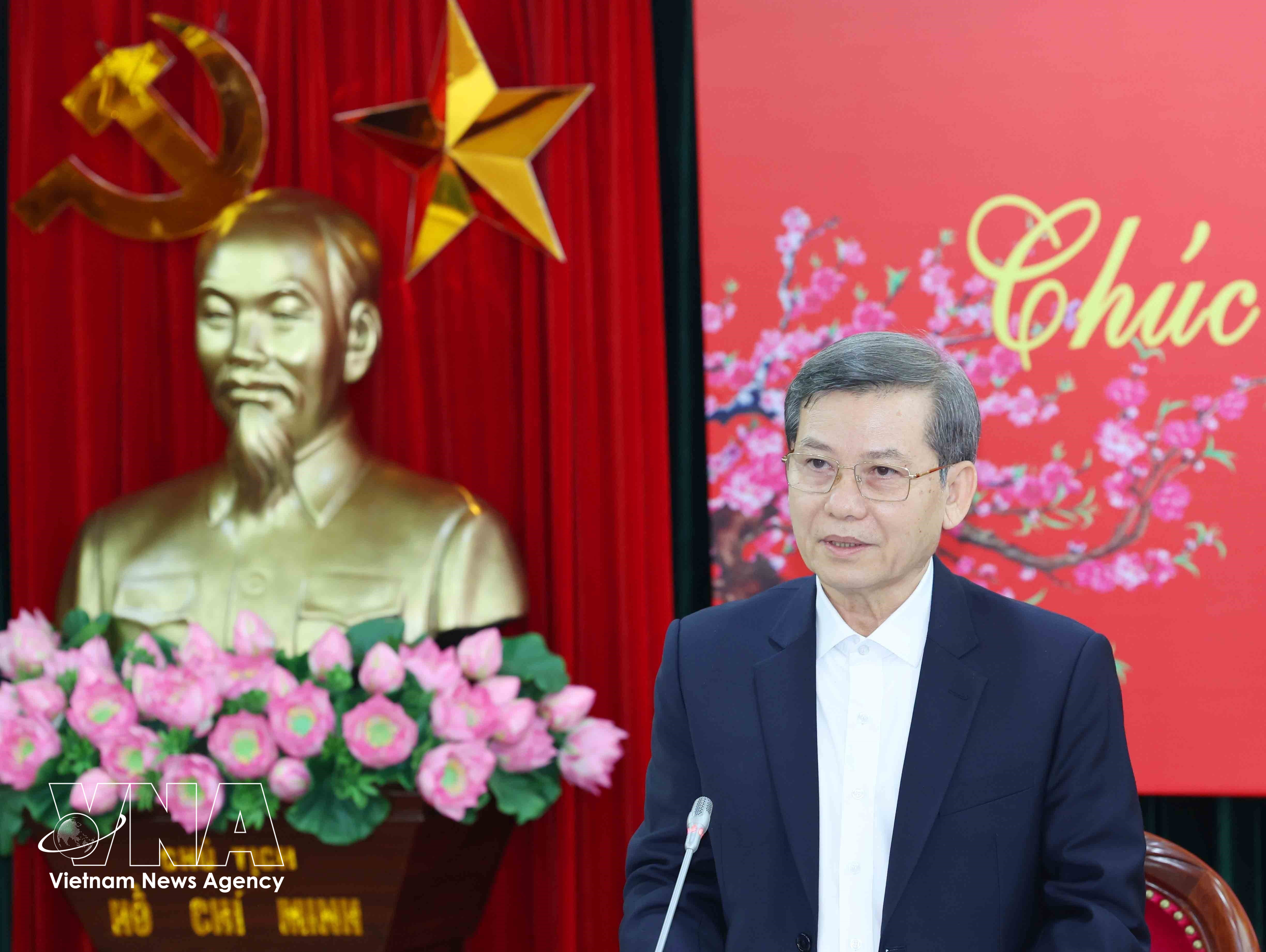 Le Minh Tri, miembro del Buró Político, secretario del Comité Central del Partido y jefe de su Comisión de Asuntos Internos, en el evento. (Fuente: VNA)