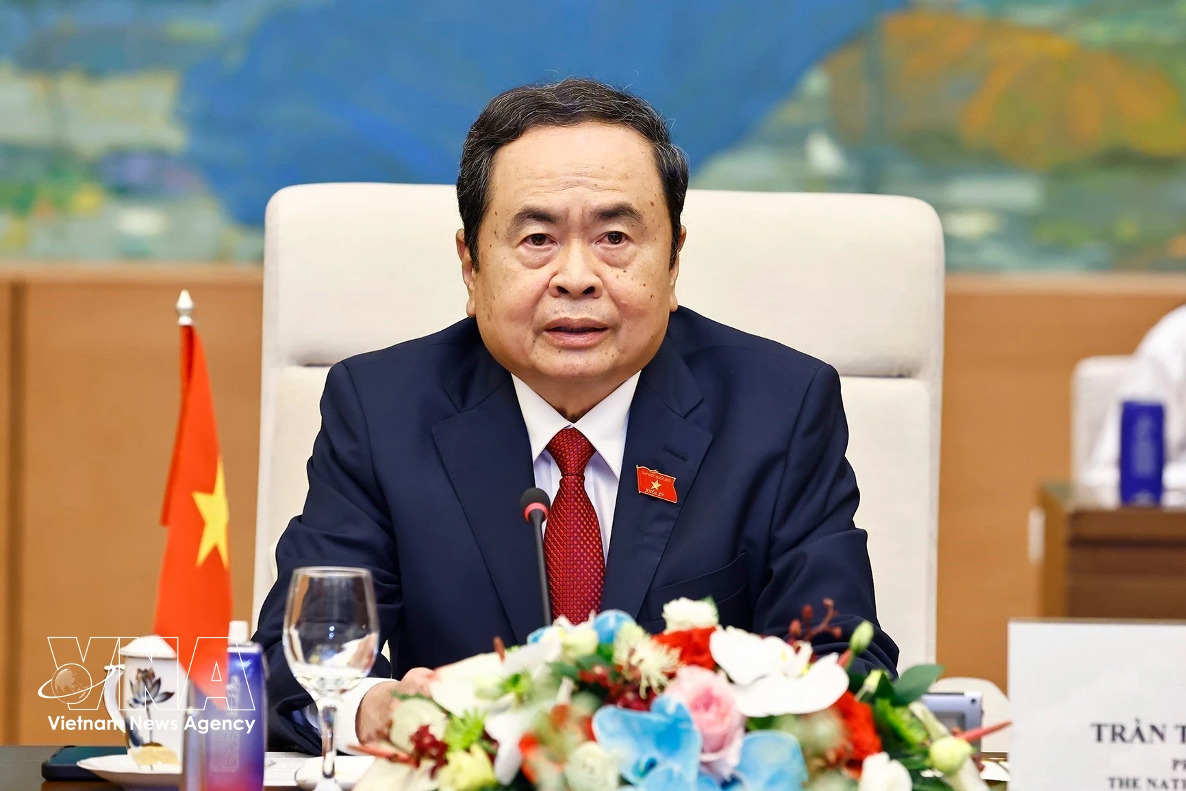 El presidente de la Asamblea Nacional de Vietnam, Tran Thanh Man. (Fuente: VNA)