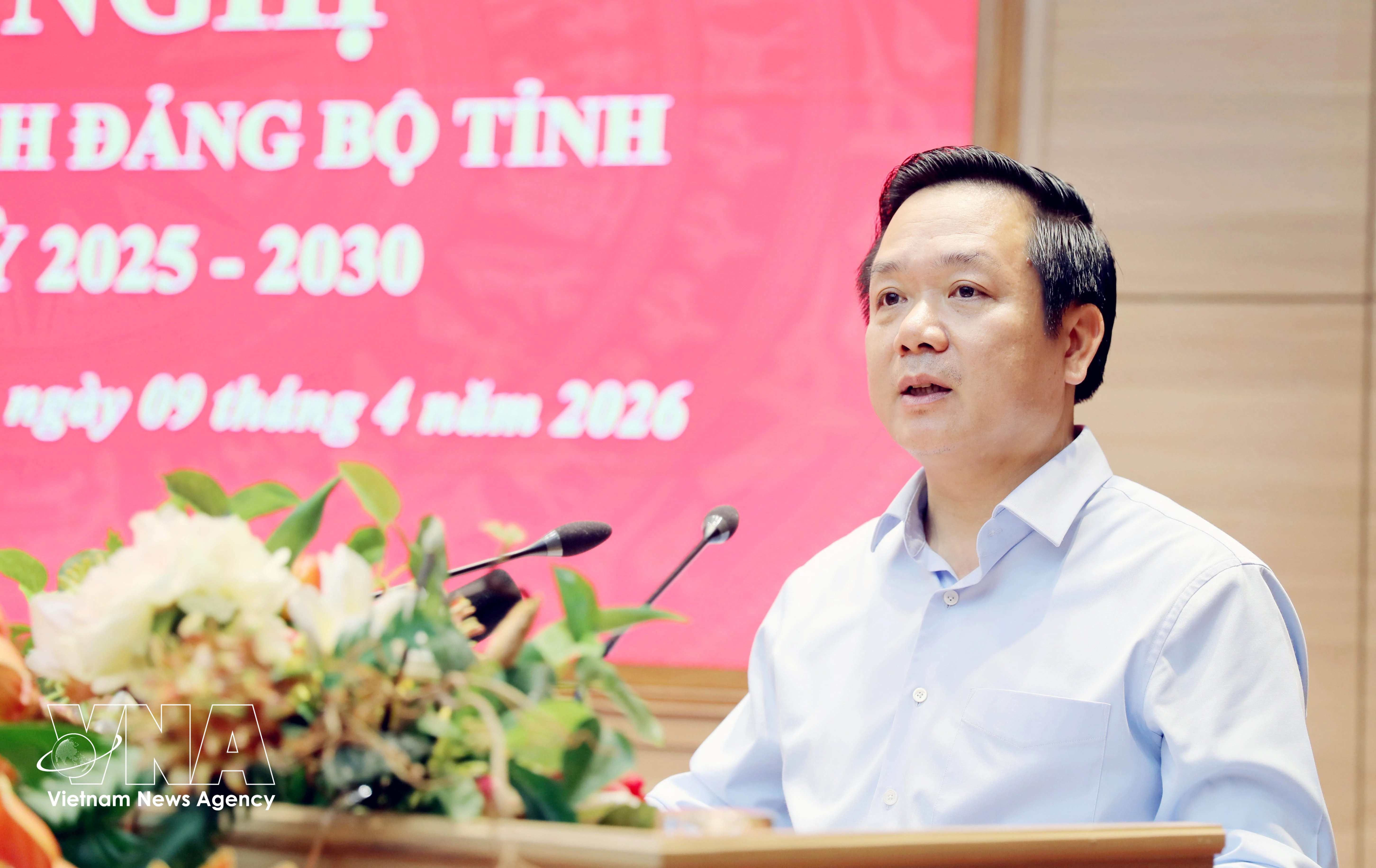El secretario del Comité del Partido de Hung Yen,Pham Quang Ngoc (Foto: VNA)