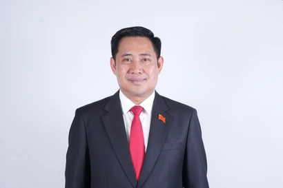 El miembro del Comité Central del Partido Popular Revolucionario de Laos y secretario del Comité partidista de la provincia de Champasak, Alounxay Sounnalath (Fuente: VNA)
