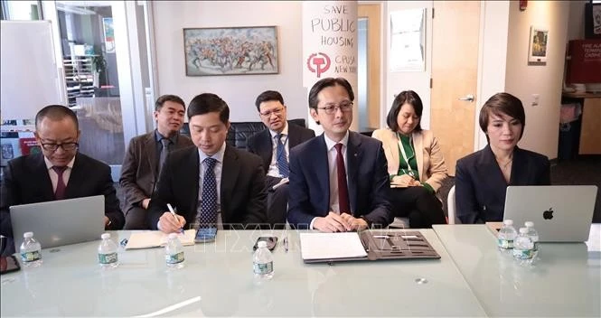 La parte vietnamita en el encuentro. (Fuente: VNA)