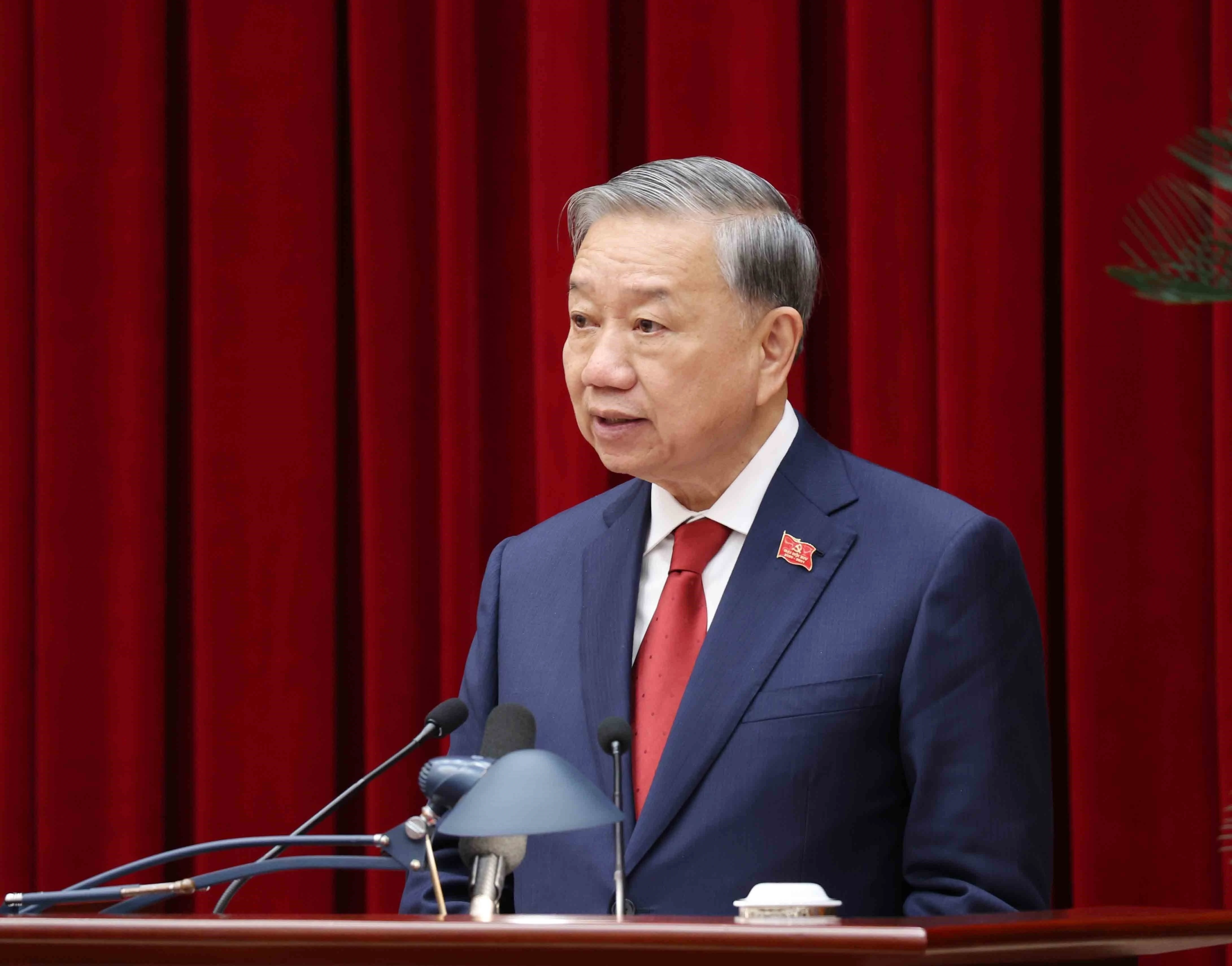 El secretario general del Comité Central del Partido Comunista de Vietnam, To Lam. (Fuente: VNA)