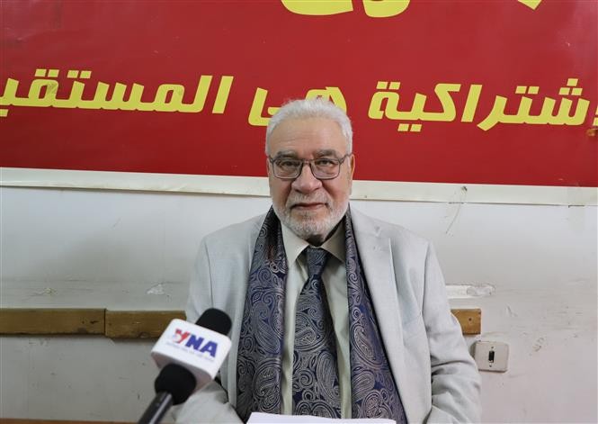 El secretario general del Partido Comunista de Egipto, Salah Adly Abdelhafiz. (Fuente: VNA)