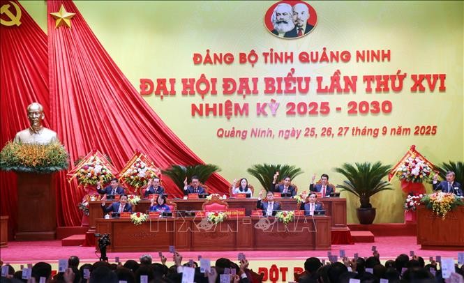 La XVI Asamblea del Comité del Partido de la provincia de Quang Ninh, mandato 2025-2030. (Foto: VNA)