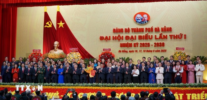 En la primera asamblea del Comité del Partido Comunista de Vietnam en la ciudad de Da Nang, MANDATO 2025-2030. (Fuente: VNA)