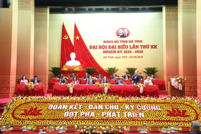 Ha Tinh traza ruta de desarrollo acelerado en su XX Asamblea partidista. (Foto: VNA)
