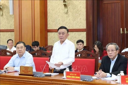 –El miembro del Buró Político y miembro permanente del Secretariado del Comité Central del Partido Comunista de Vietnam, Tran Cam Tu. (Foto: VNA)