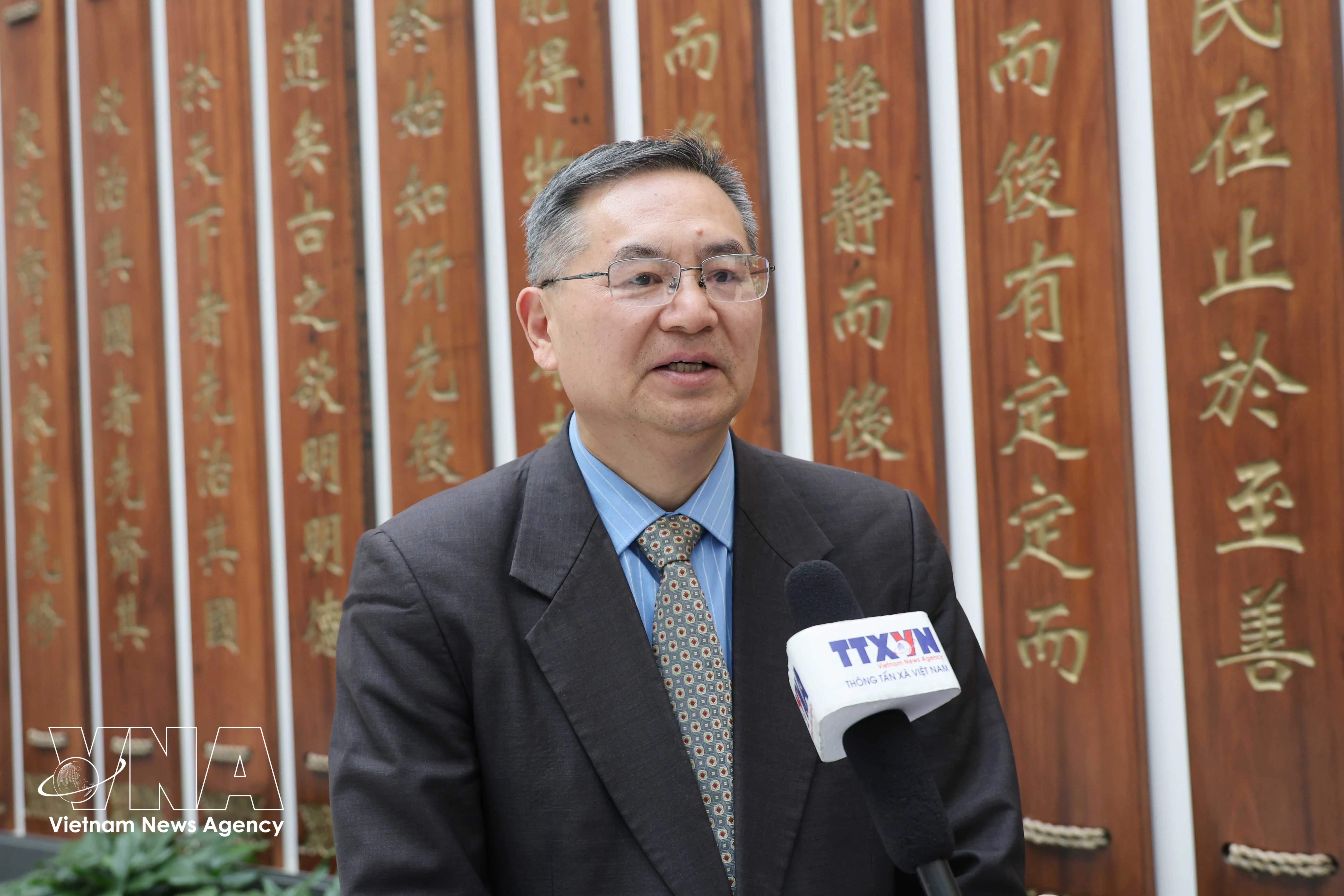 El profesor dr. Cheng Hanping, director ejecutivo del Instituto de Estudios Regionales y Nacionales y director del Centro de Investigación de Vietnam de la Universidad Tecnológica de Zhejiang (Foto: VNA)