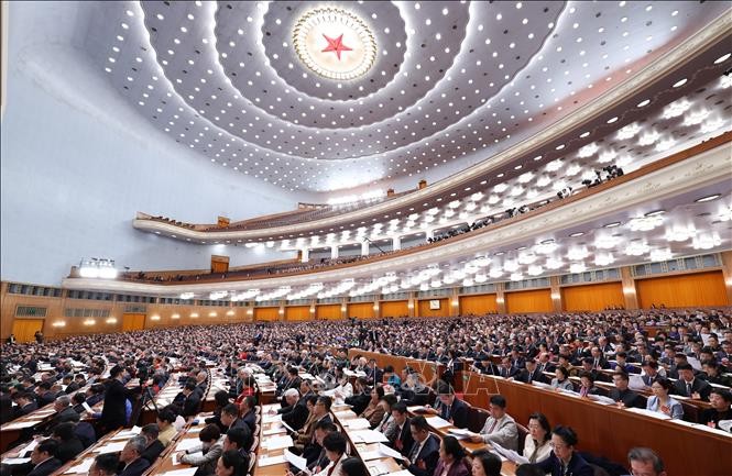 Una sesión de trabajo del Comité Nacional de la Conferencia Consultiva Política del Pueblo Chino (Foto: Xinhua)
