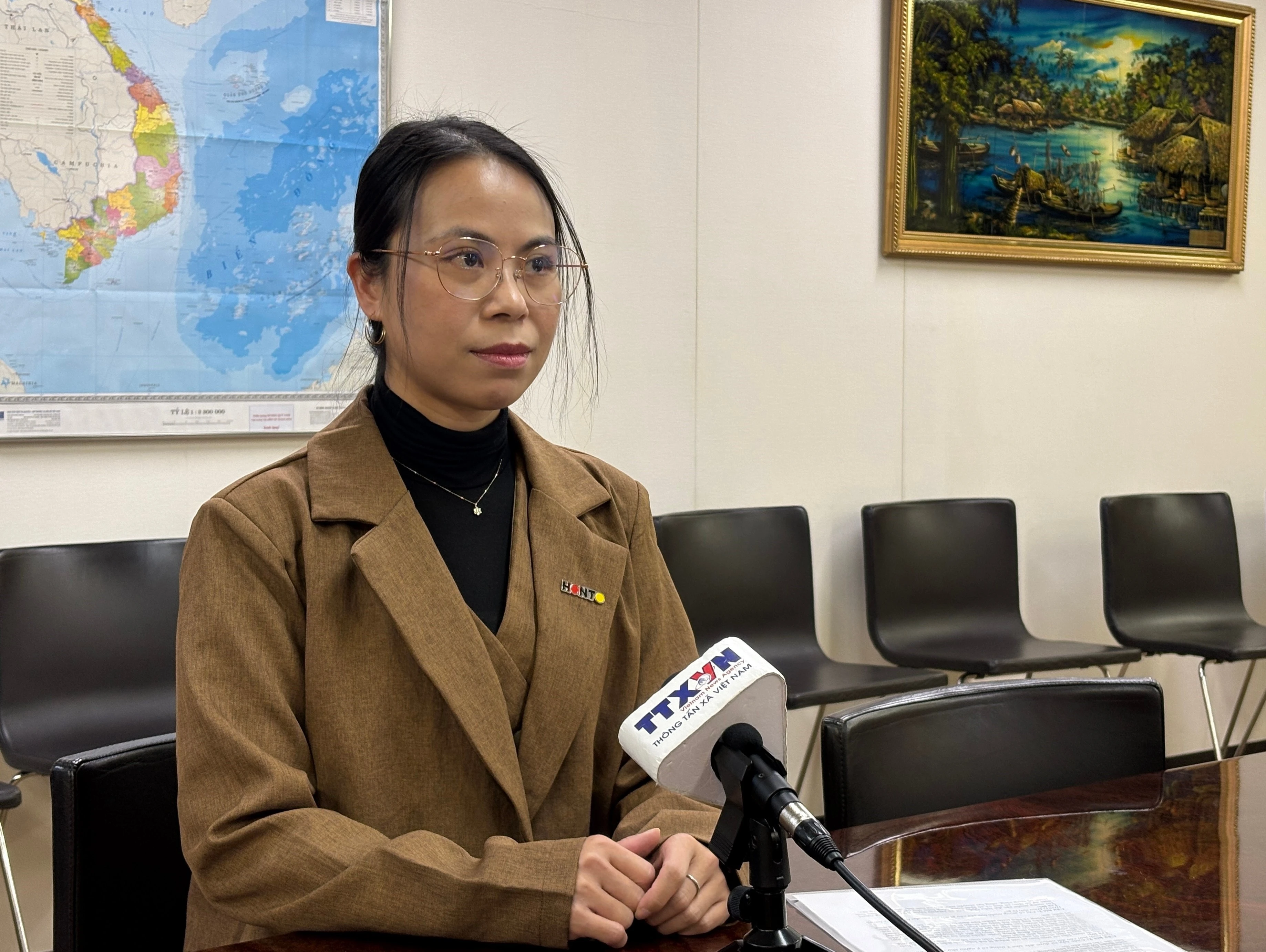 Do Thi Minh Phuong, secretaria general de la Unión de Asociaciones de Vietnamitas en Japón. (Foto: VNA)