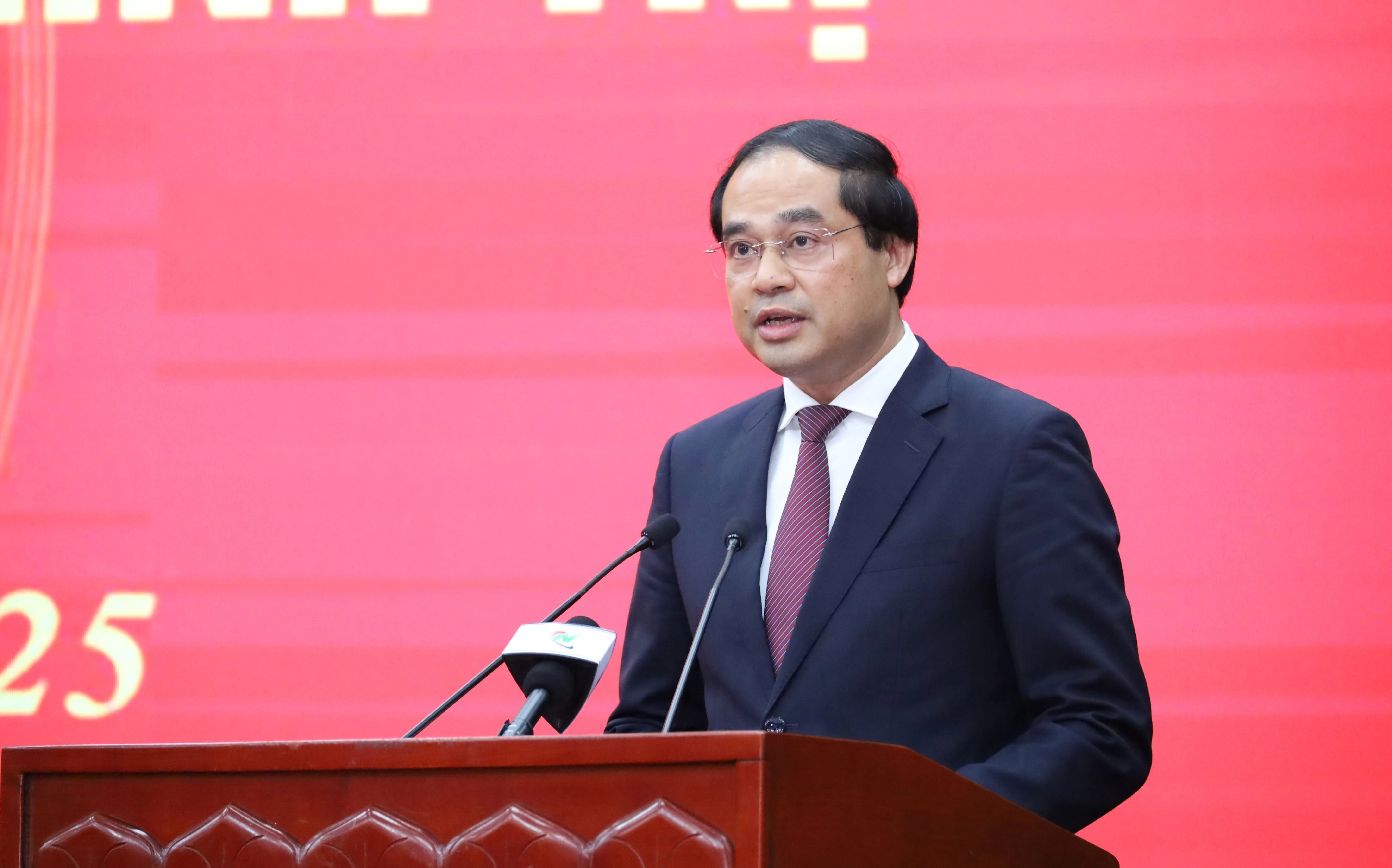 El secretario del Comité partidista de Thai Nguyen, Trinh Xuan Truong (Foto: VNA)