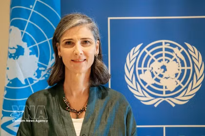 La representante residente del Programa de las Naciones Unidas para el Desarrollo (PNUD) en Vietnam, Ramla Khalidi. (Fuente: VNA)