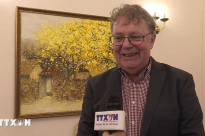 Patrik Köbele, presidente del Partido Comunista de Alemania (Fuente: VNA)