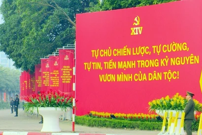 El XIV Congreso Nacional del Partido Comunista de Vietnam se celebra en Hanoi del 19 al 25 de enero de 2026. (Foto: VNA)