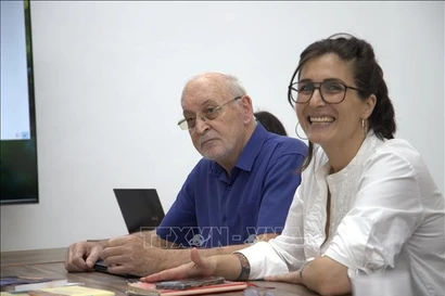 Reem Hazan, miembro del Buró Político y jefa del Departamento de Relaciones Exteriores del Partido Comunista de Israel. (Fuente: VNA)