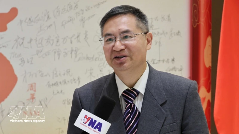 El profesor y doctor Cheng Hanping, jefe ejecutivo del Instituto de Estudios Regionales y Nacionales y director del Centro de Estudios sobre Vietnam de la Universidad de Industria de Zhejiang (China). (Fuente: VNA)