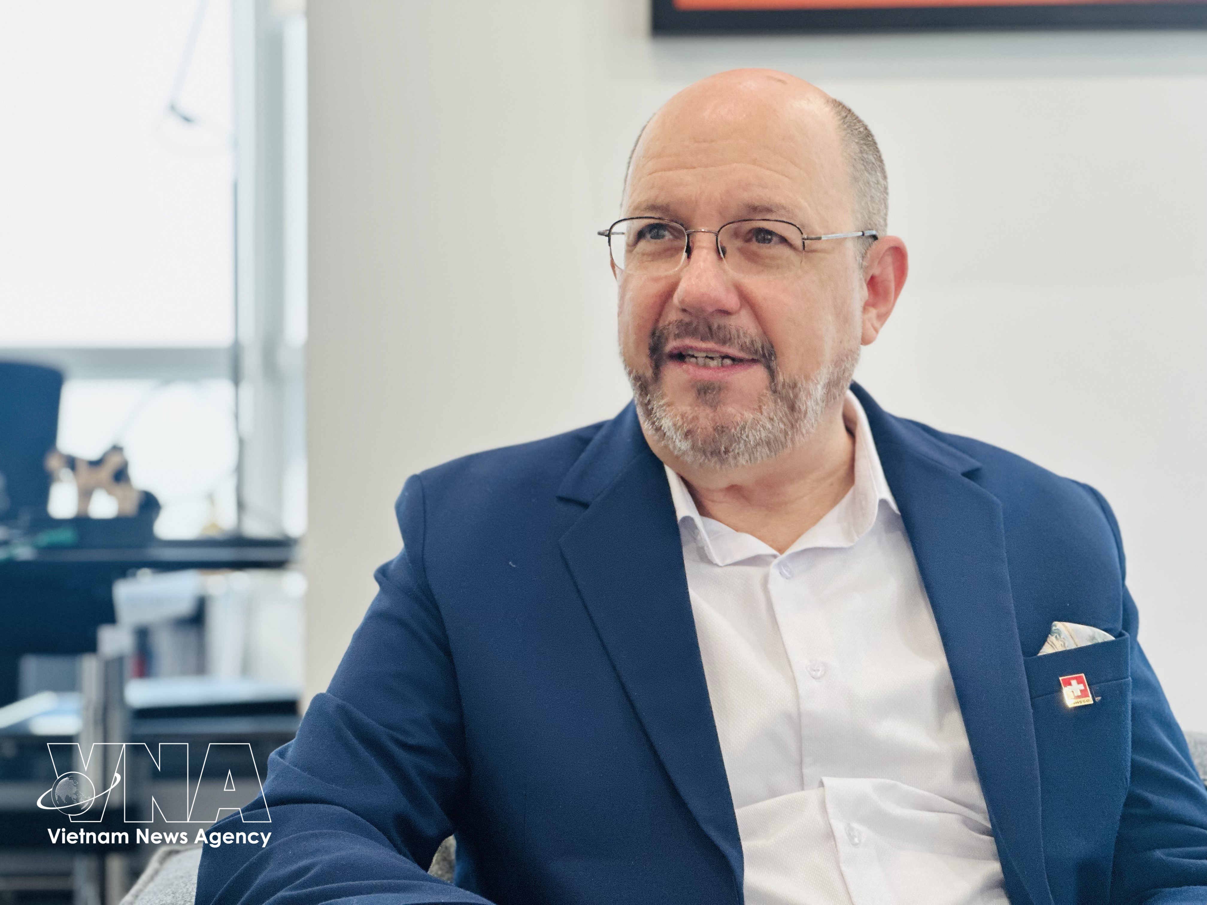 El embajador de Suiza en Vietnam, Thomas Gass. (Fuente: VNA)