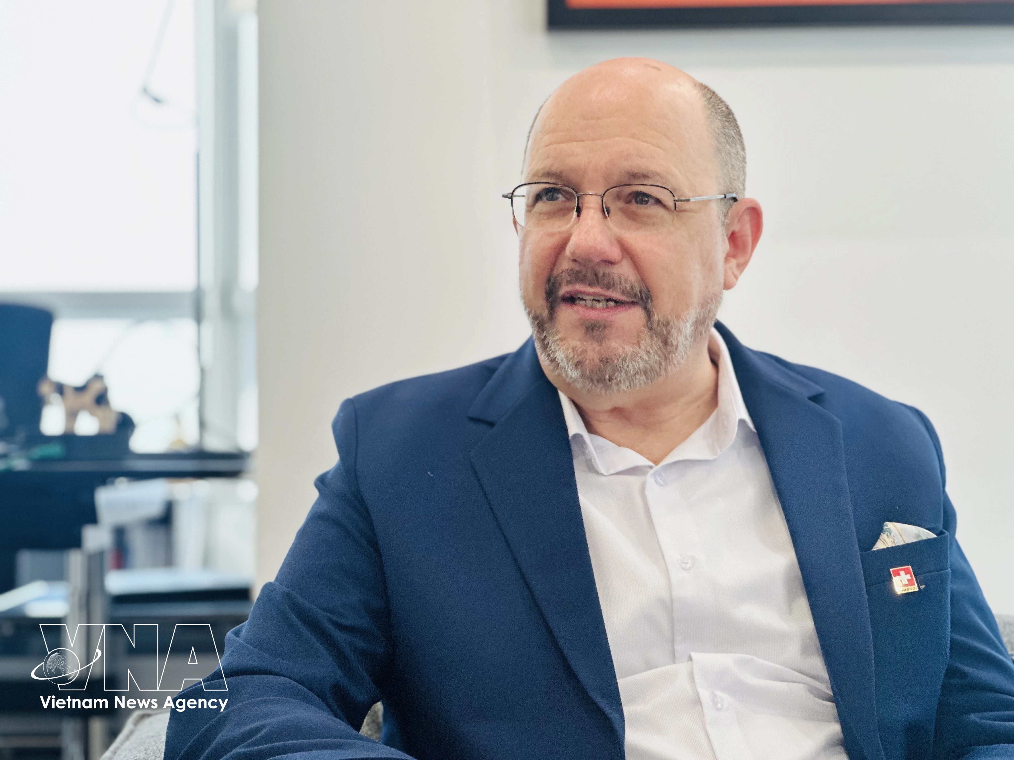 El embajador de Suiza en Vietnam, Thomas Gass. (Fuente: VNA)