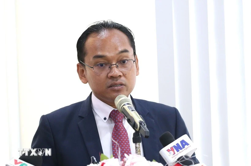 El doctor Seun Sam, investigador en ciencias políticas de la Real Academia de Camboya (Fuente: VNA)