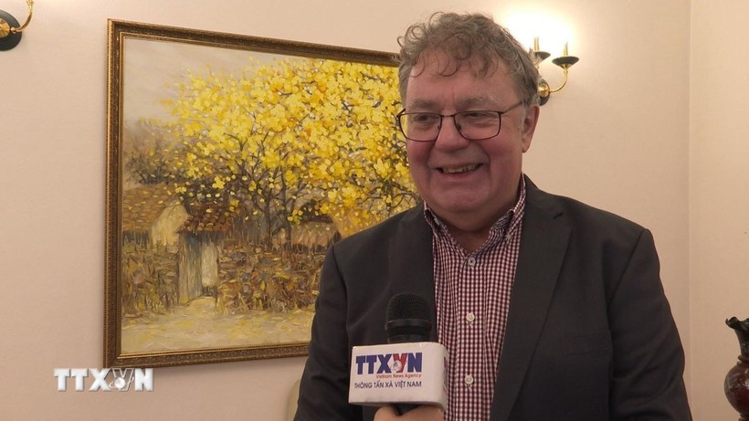 Patrik Köbele, presidente del Partido Comunista de Alemania (Fuente: VNA)