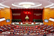 El decimotercer Pleno del Comité Central del Partido Comunista de Vietnam concluyó, completando toda su agenda de trabajo. (Foto: VNA)