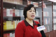 La profesora Pan Jin'e, investigadora principal del Instituto de Estudios Marxistas de la Academia de Ciencias Sociales de China. (Foto: VNA)