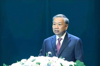 El secretario general del Partido Comunista de Vietnam, To Lam. (Fuente: VNA)