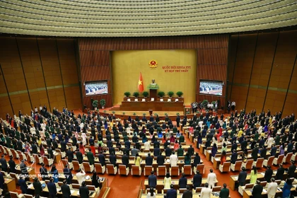 La inauguración del primer período de sesiones de la Asamblea Nacional de la XVI legislatura. (Foto: VNA)