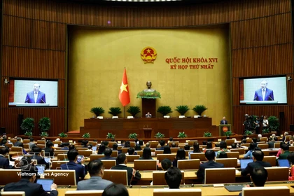 El secretario general del Partido Comunista de Vietnam, To Lam, en la sesión inaugural del primer período de sesiones de la Asamblea Nacional de Vietnam de la XVI legislatura. (Foto: VNA)