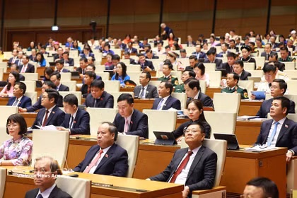 Parlamento de Vietnam de XVI legislatura alcanza récord de legisladores a tiempo completo (Foto: VNA)