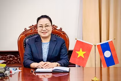La embajadora laosiana en Hanoi, Khamphao Ernthavanh (Foto: VNA)