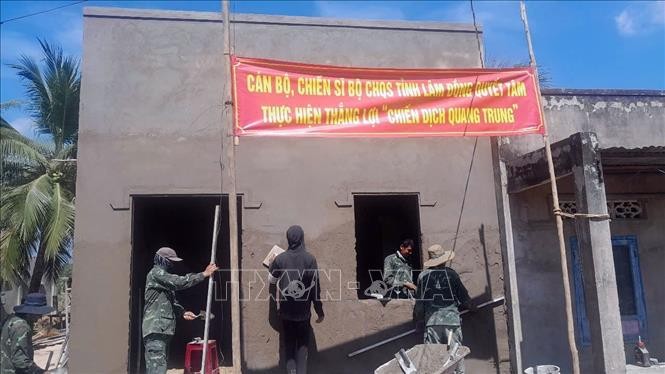 La Campaña de Quang Trung fue completada con gran rapidez por oficiales y soldados del Comando Militar Provincial de Lam Dong. Foto: VNA