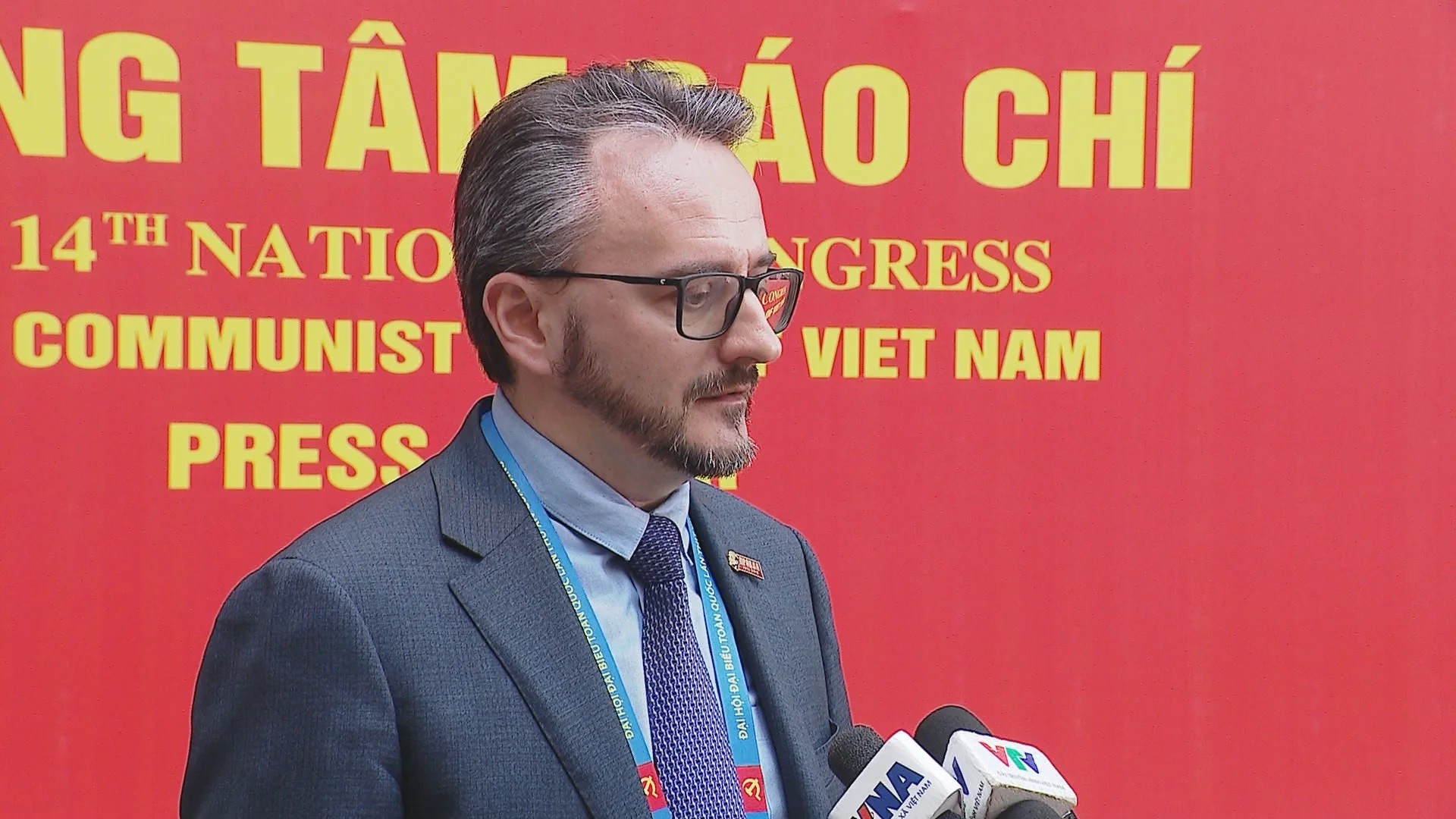 Mikhail Kostrikov, editor jefe adjunto del periódico Pravda y miembro del Comité Central del Partido Comunista de la Federación de Rusia. (Fuente: VNA)