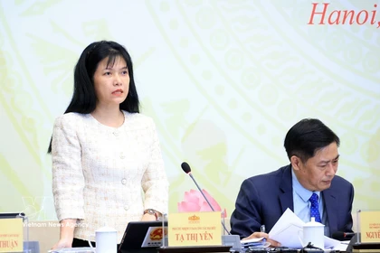 Ta Thi Yen, vicepresidenta de la Comisión de Asuntos de Diputados de la Asamblea Nacional de Vietnam y subjefa de la Oficina Permanente del Consejo Electoral Nacional (Foto: VNA)
