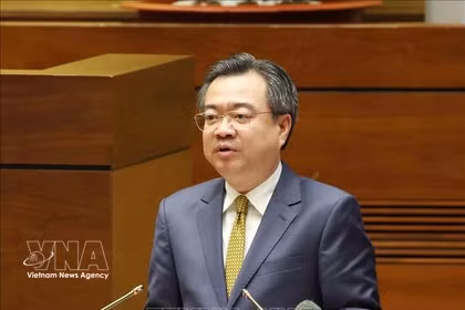 El miembro del Buró Político, secretario del Comité Central del PCV y jefe de su Comisión de Políticas y Estrategias, Nguyen Thanh Nghi (Foto: VNA)