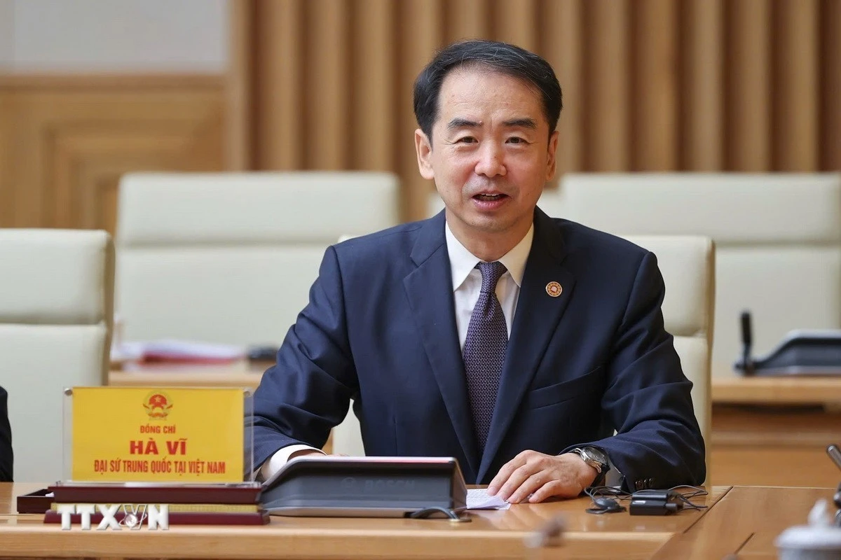 El embajador chino en Hanoi, He Wei. (Fuente: VNA)