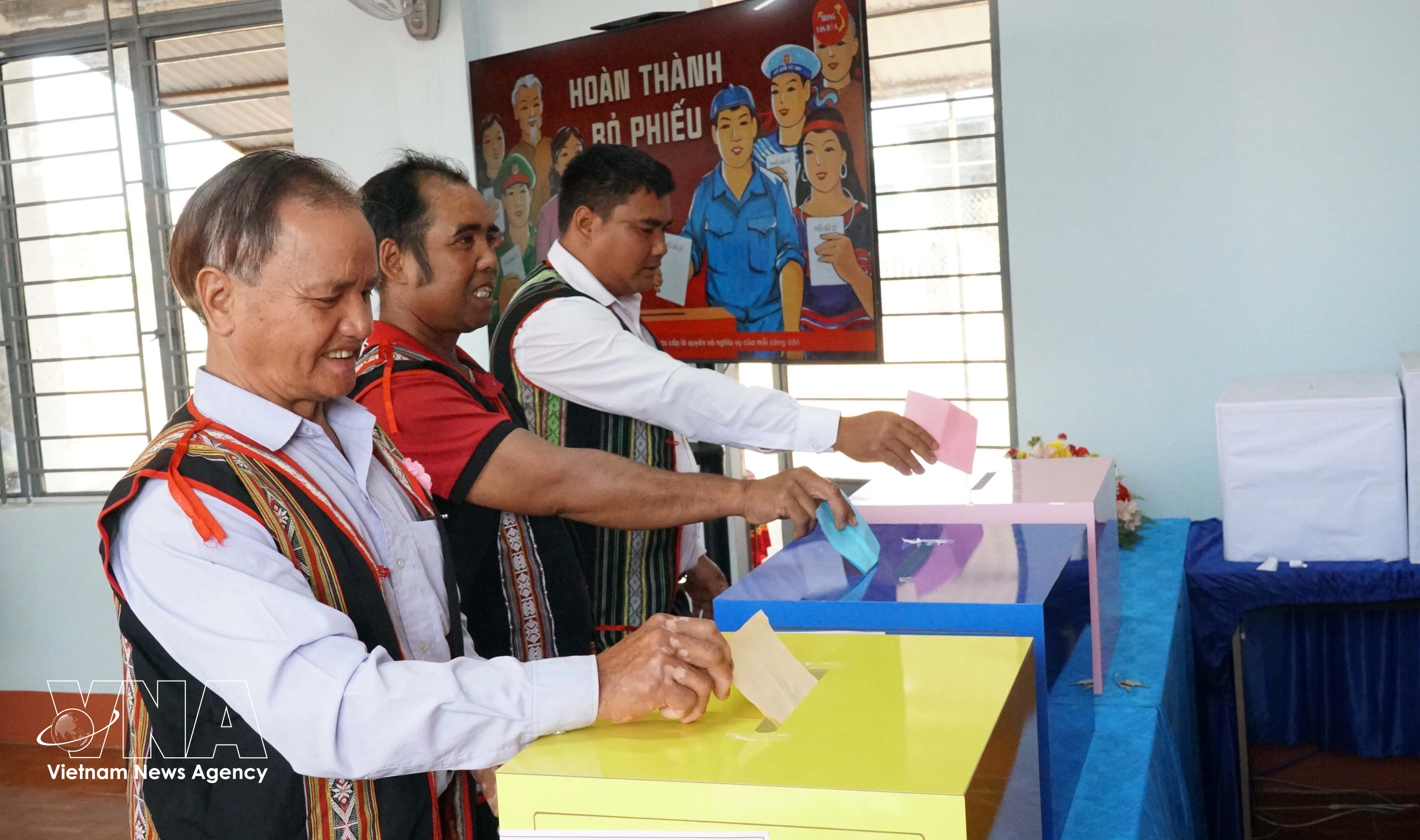 Votantes en la provincia de Gia Lai. (Fuente: VNA)