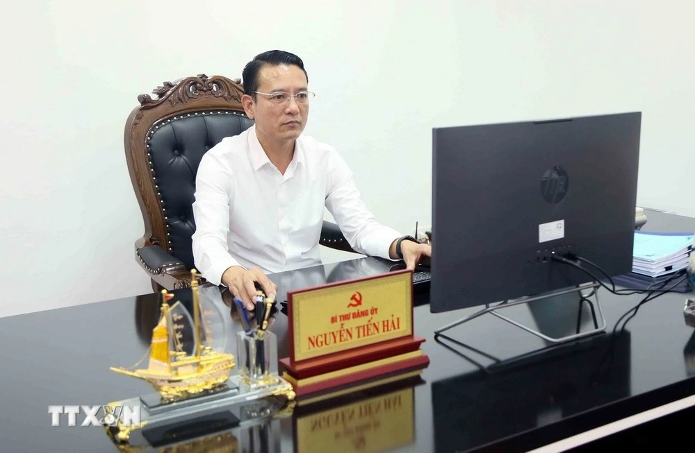 Nguyen Tien Hai, secretario del Comité del Partido de la comuna de Song Ma, provincia de Son La. (Foto: VNA)