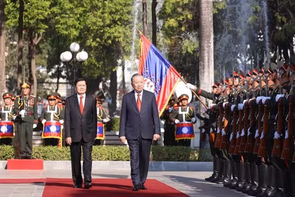 Líder partidista vietnamita realiza visita de Estado a Laos
