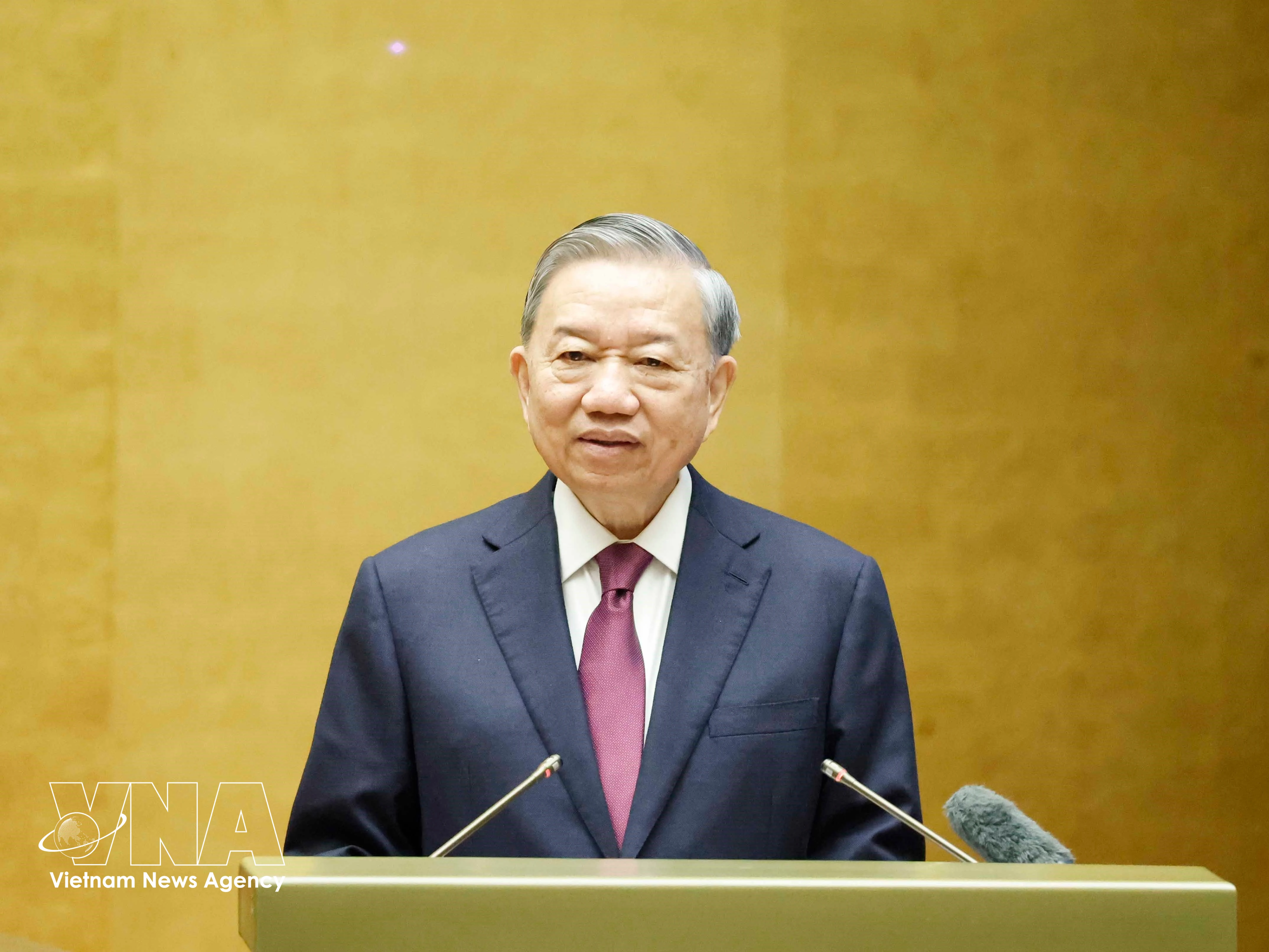 El secretario general del Partido Comunista y presidente de Vietnam, To Lam. (Foto: VNA)