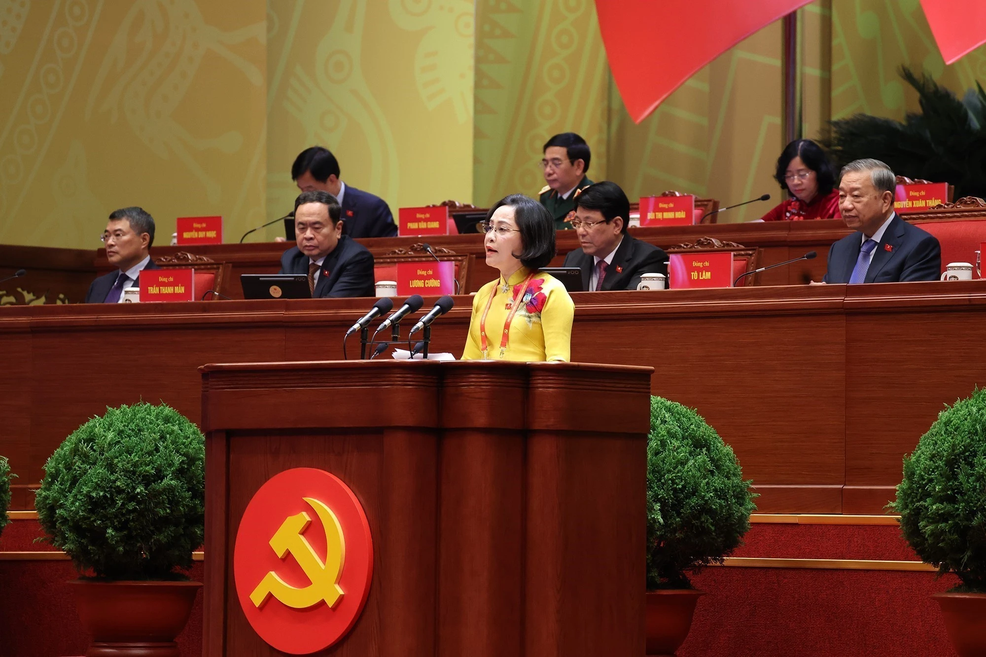 La vicepresidenta de la Asamblea Nacional, Nguyen Thi Thanh. (Foto: VNA)
