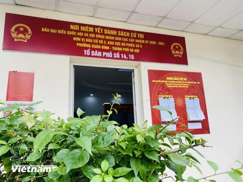 Área de elección número 9, en el barrio de Xuan Dinh, Hanoi