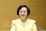 La viceprimera ministra, Pham Thi Thanh Tra, habla en la cita (Fuente: VNA)