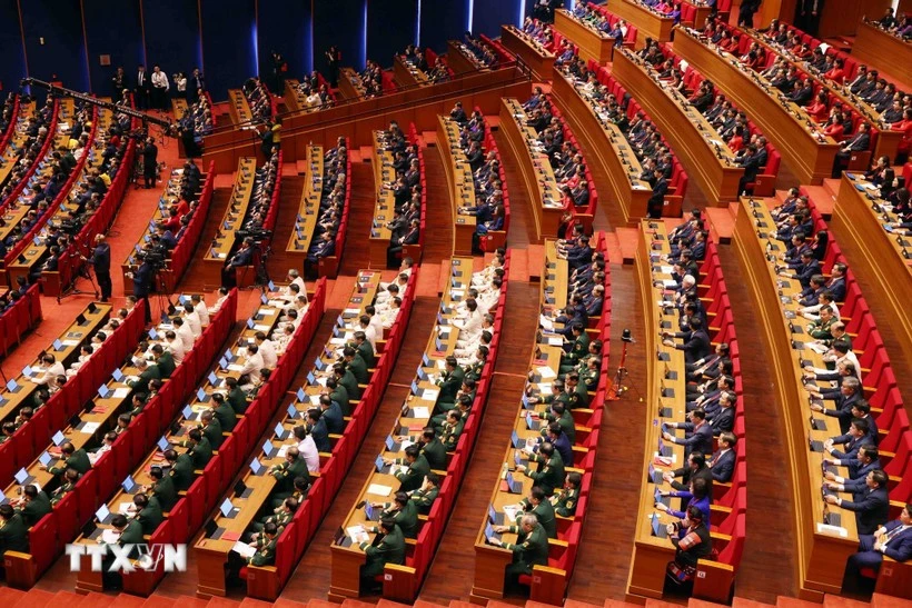 En la inauguración del XIV Congreso Naciona del Partido Comunista de Vietnam. (Fuente: VNA)