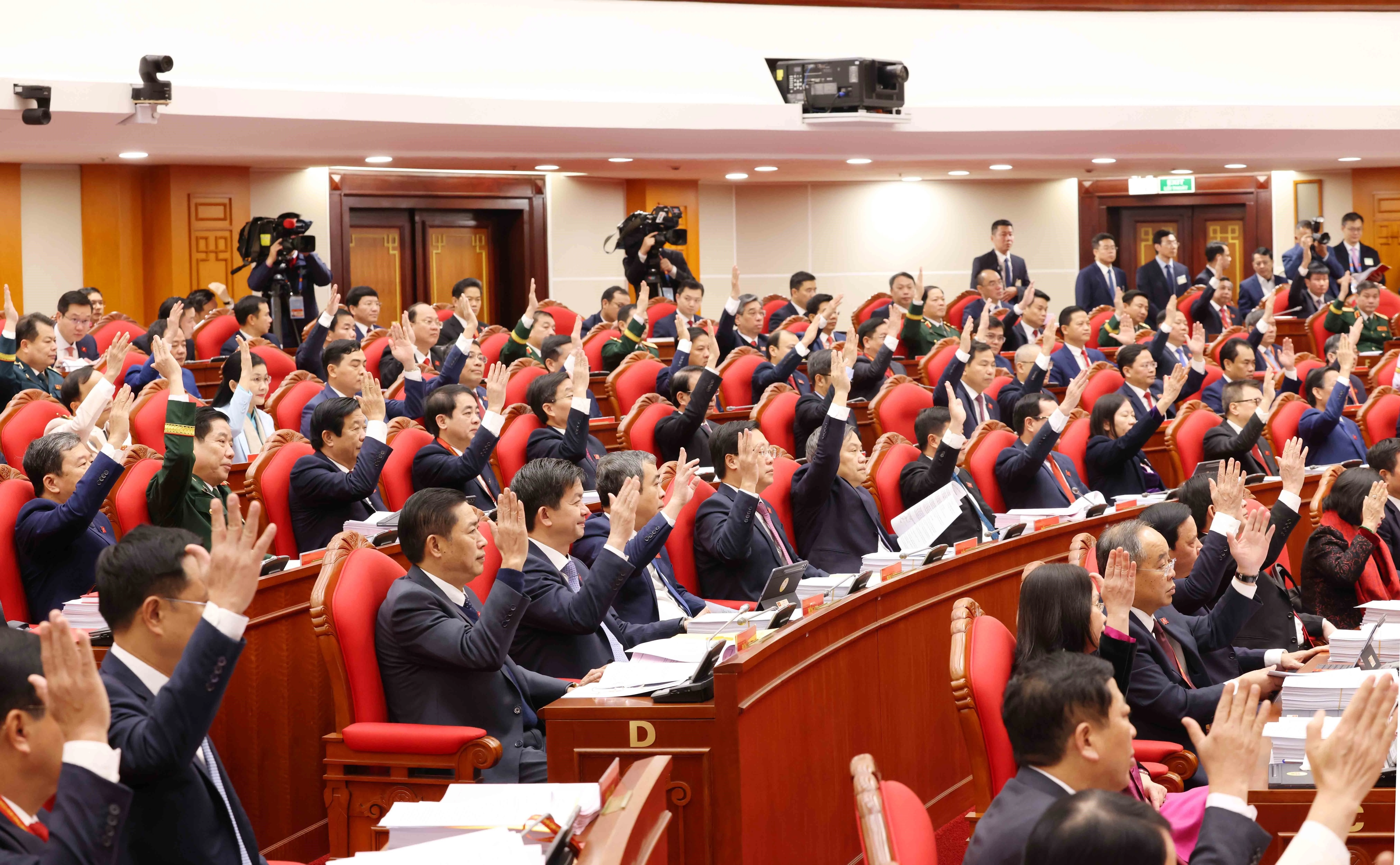 En el XIV Congreso Nacional del Partido Comunista de Vietnam. (Fuente: VNA)