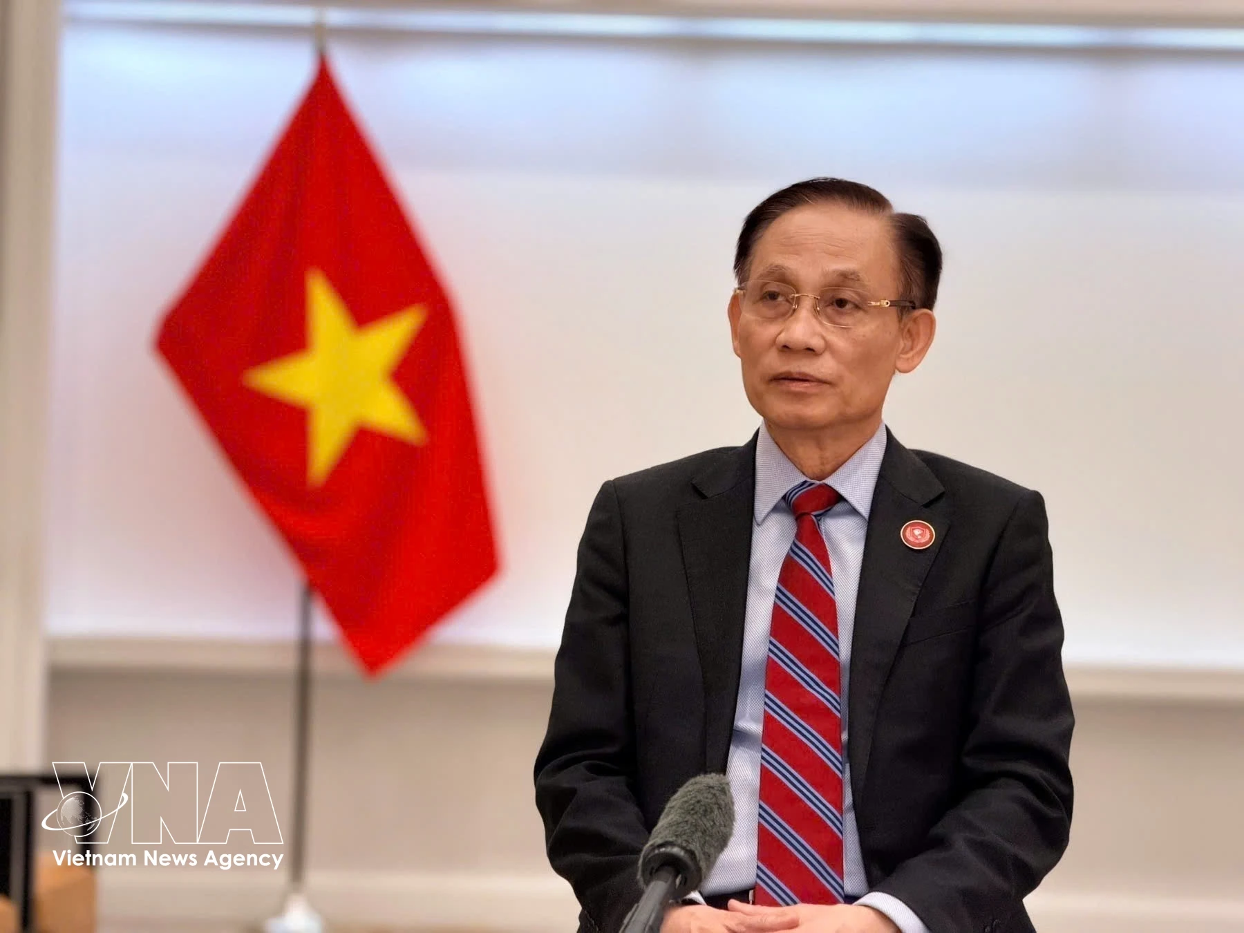 El miembro del Buró Político y canciller Le Hoai Trung. (Foto: VNA)